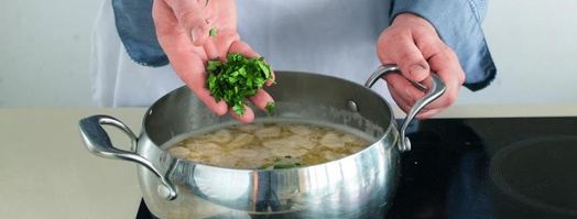 молочный суп с клецками. Шаг 6