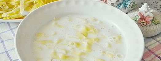 молочный суп с лапшой. Шаг 13