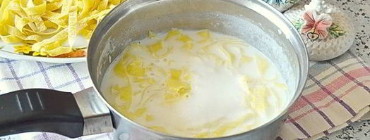 молочный суп с лапшой. Шаг 12