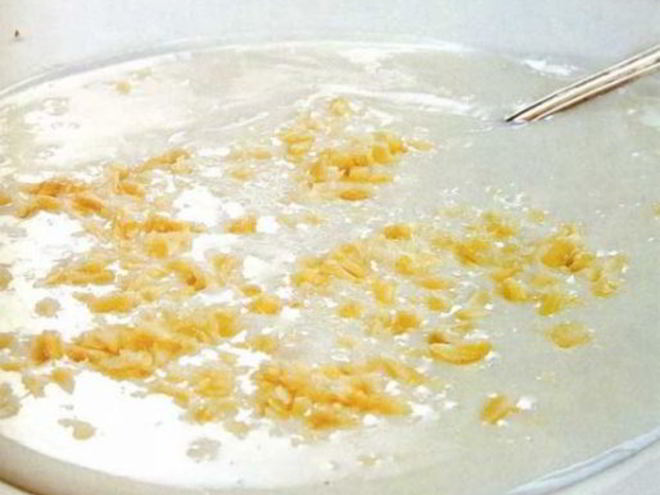 Рецепт молочного супа с миндалем