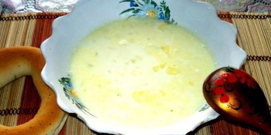 Молочный суп с пшеном