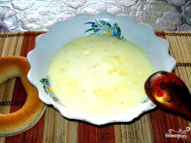 Рецепт молочного супа с пшеном
