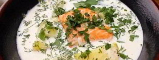 молочный суп с рыбой. Шаг 7