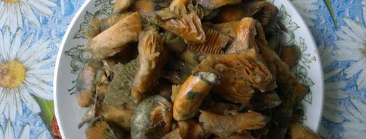 молочный суп с рыжиками. Шаг 7