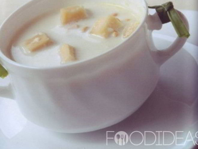 Рецепт молочного супа с сыром