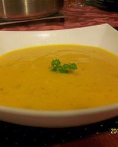 Молочный суп с тыквой