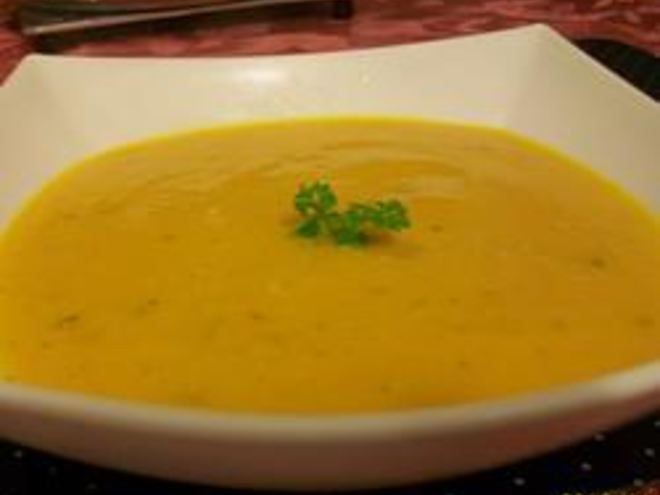 Рецепт молочного супа с тыквой