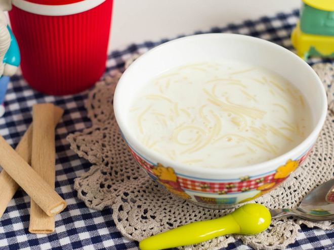 Рецепт молочного супа с вермишелью