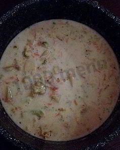 Овощной молочный суп