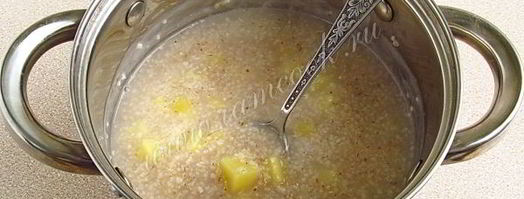 суп молочный из ячневой крупы по-латышски. Шаг 7