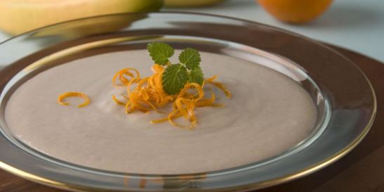 Суп молочный с бананами