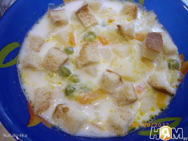 Рецепт супа молочного с овощами