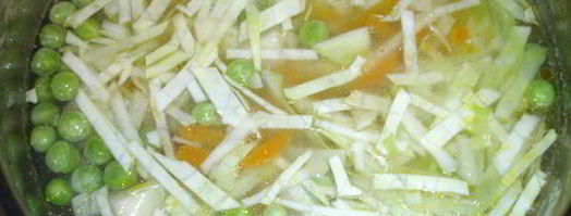 суп молочный с овощами. Шаг 5