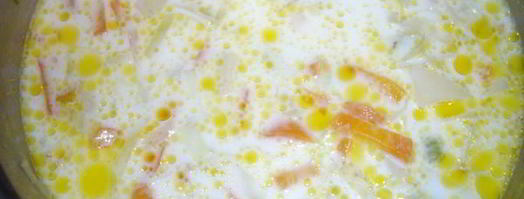 суп молочный с овощами. Шаг 6