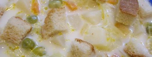 суп молочный с овощами. Шаг 7