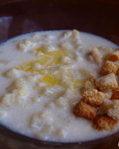 Суп молочный с цветной капустой