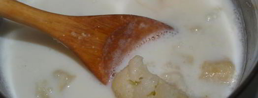 суп молочный с цветной капустой. Шаг 5