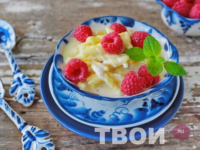 Рецепт супа молочного