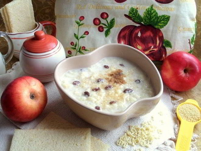 Рецепт ванильно-молочного суп с кускусом