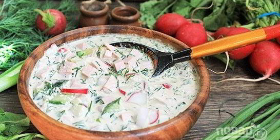 Классическая окрошка на квасе