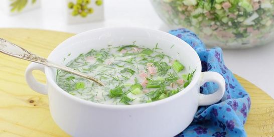 Классическая окрошка с уксусом