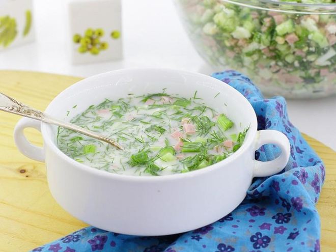 Рецепт классической окрошки с уксусом