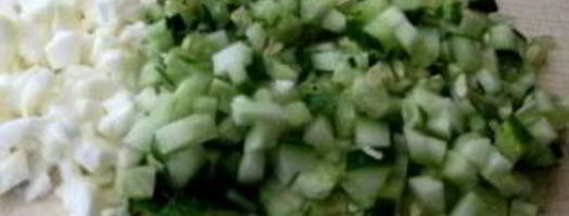 окрошка классическая с колбасой. Шаг 3