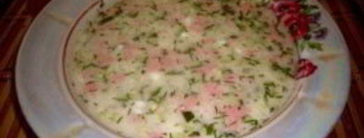 окрошка классическая с колбасой. Шаг 7