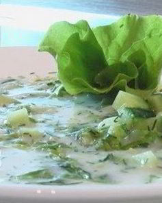 Окрошка на фруктовом отваре