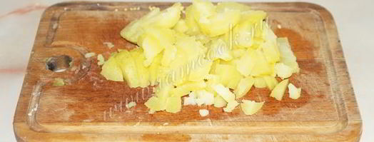 окрошка на кефире без колбасы. Шаг 5