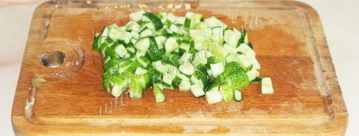 окрошка на кефире без колбасы. Шаг 6