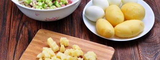 окрошка на курином бульоне. Шаг 8