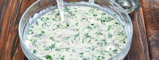 окрошка на курином бульоне. Шаг 11