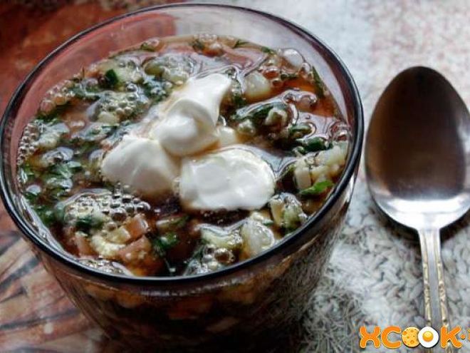 Рецепт окрошки на квасе с вареной колбасой