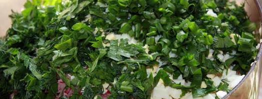 окрошка на квасе с вареной колбасой. Шаг 7