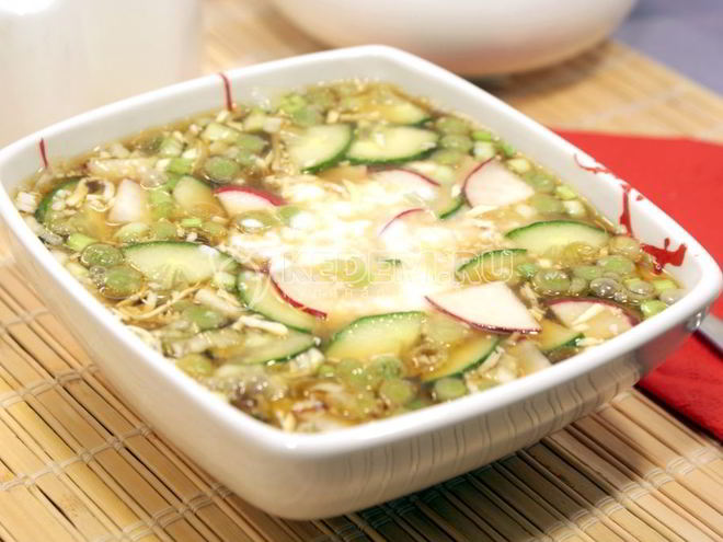 Рецепт окрошки на квасе