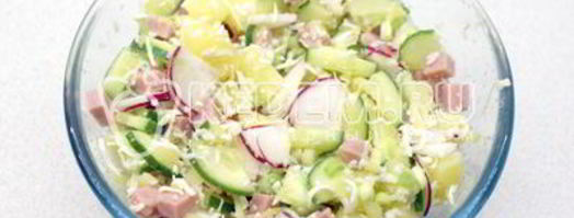 окрошка на квасе. Шаг 4