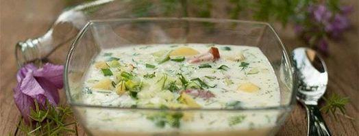 окрошка на сметане и минеральной воде. Шаг 5