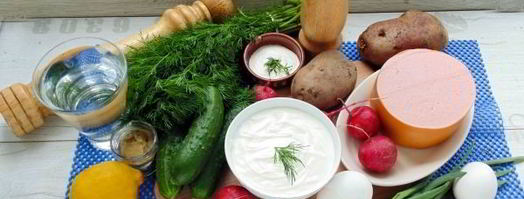 окрошка на сметане. Шаг 5