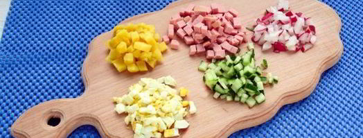 окрошка на сметане. Шаг 7