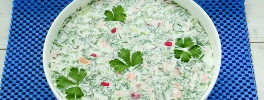 окрошка на сметане. Шаг 12