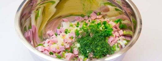 окрошка на сыворотке с колбасой. Шаг 11