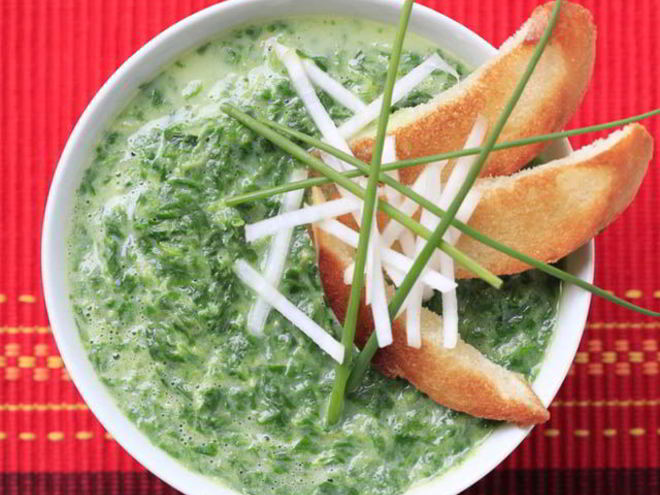 Рецепт окрошки по-армянски с гренками