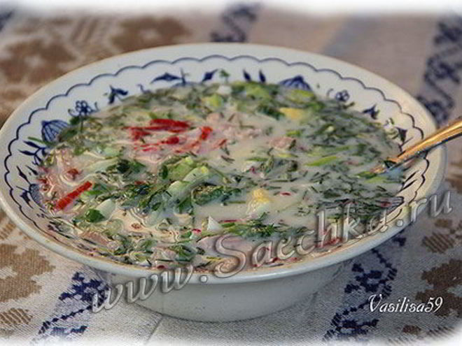 Рецепт окрошки по дюкану