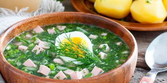 Окрошка с белым квасом