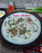 Окрошка с грибами