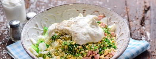 окрошка с колбасой на воде. Шаг 10