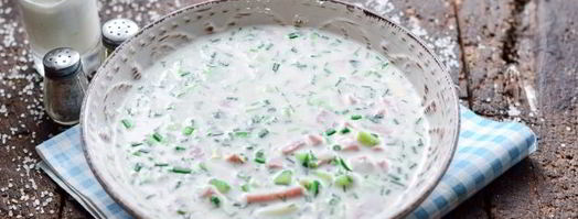 окрошка с колбасой на воде. Шаг 11