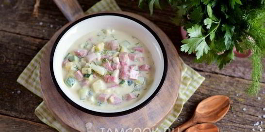 Окрошка с редькой