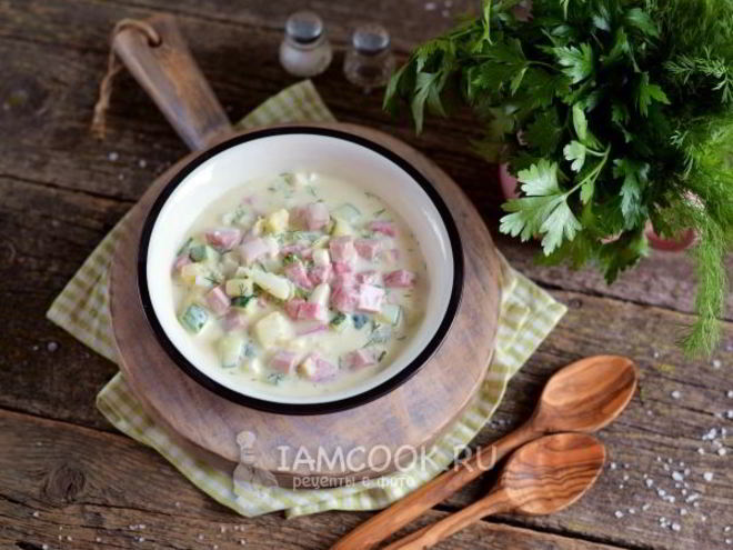 Рецепт окрошки с редькой